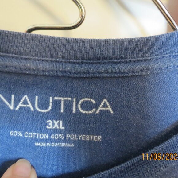 Men's Nautica 3XL Blue Short Sleeve T-Shirt - Picture 2 of 4